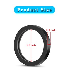 MOXRUQ 10 PCS Gas Can Spout Gaskets, Rubber Gas Can Spout Sealing Rings Gaskets, Gas Can Spout O-Type Rubber Sealing Ring, Replacement Sealing Gaskets with Most Gas Can Spout (Black)