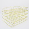 JIARI 4 Pack Desk Organizer Stackable Letter Tray Paper Organizer,