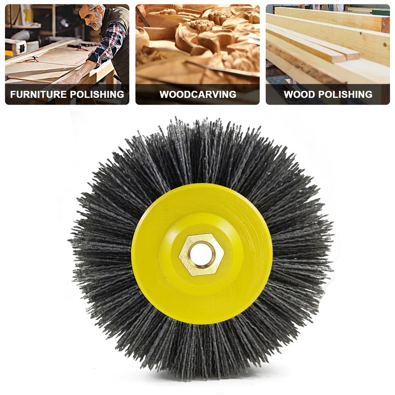 Durable M14 Nut Wire Brush, Efficient Grinding and Polishing Tool,