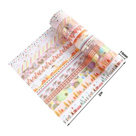 Jagowa 12 Rolls Washi Tape Set, Floral or Starry Sky Tape Decorative Masking Tapes, Pocket Stickers for DIY, Arts Craft, Gift Wrapping Decoration, Party Decoration, Bullet Journal (Flower)