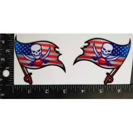 TAMPA BAY BUCCANEERS Mini Chrome look flag background