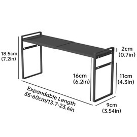 WOCHUANGSI 1pcs Small Narrow Tall Shelf for Windowsill Kitchen Organizer Window Sill Plant Shelf Stackable Shelves Bathroom Sill Thin Shelves for Narrow Spaces Counter Top Racks