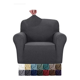 Golden Protectores Cubre Sala Jacquard Elastico 3 Piezas (ch, M, G) Color Gris Oxford Cuadros