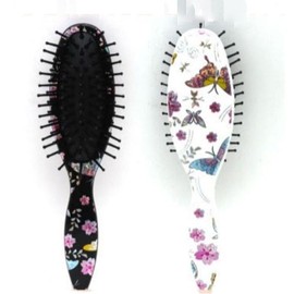 17cm Volume Paddle Hair Brush Random Color 2ea