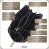 ZIYMU zm-w1-002bk Long Wallet, Round Zipper, Coin Purse, Genuine Leather,