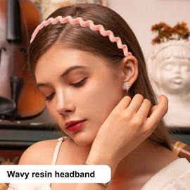 Teeth Headband | Resin Headbands Hair Hoop with Teeth,Non-Slip Resin Head Bands Skinny Hairpin Accessories for Women Girls Travel