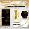 80th Birthday Party Favors with Black Gold Pens Thank You