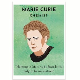 Marie Curie Quote Classroom Poster - Science Classroom Poster - Chemistry Class Poster - 12 x 18 Inch - Classroom Decor - Classroom Must Haves - Back To School Decor - CPS0548