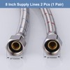 Faucet Supply Lines 3/8" to 3/8" Female Compression Thread 1