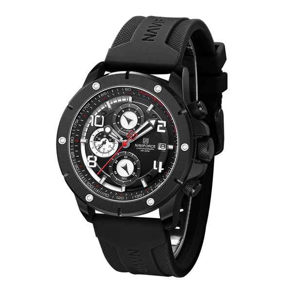NAVIFORCE Sport Watch for Men Military Outdoor Stopwatch Chronograph Wrist