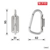 Tajima Safety System SFSKHS-CS Tool Holder Stainless Steel Slim Carabiner