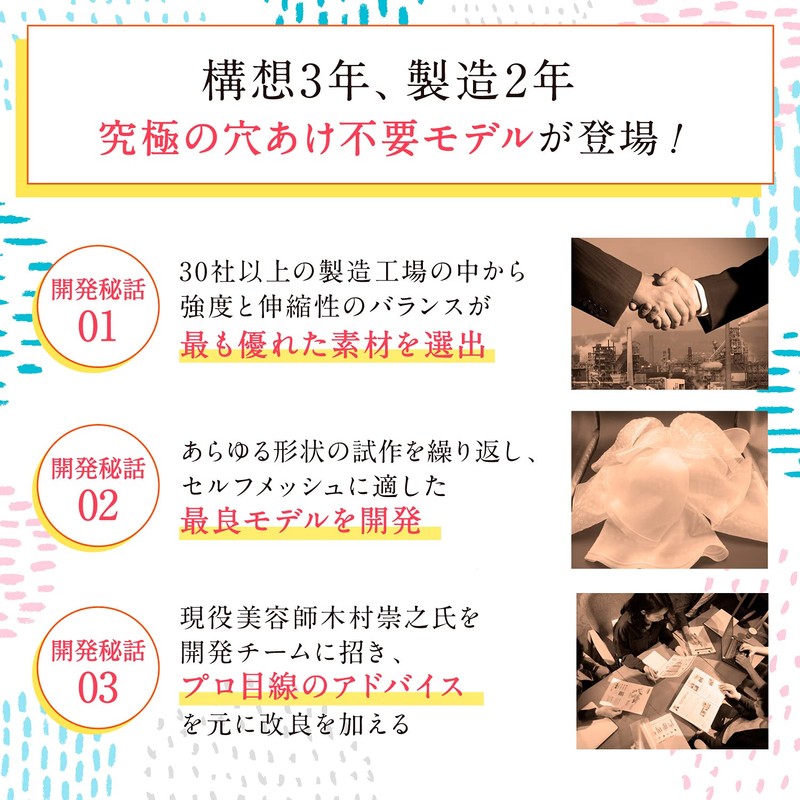 fungoo 【Supervised by a Current Beautician】 No Hole Punching Required