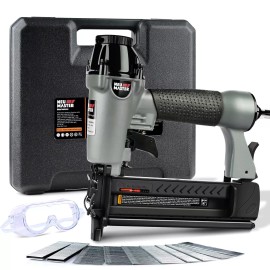 NEU MASTER Pneumatic Brad Nailer, 2 in 1 Nail Gun Staple Gun Fires 18 Gauge 2...