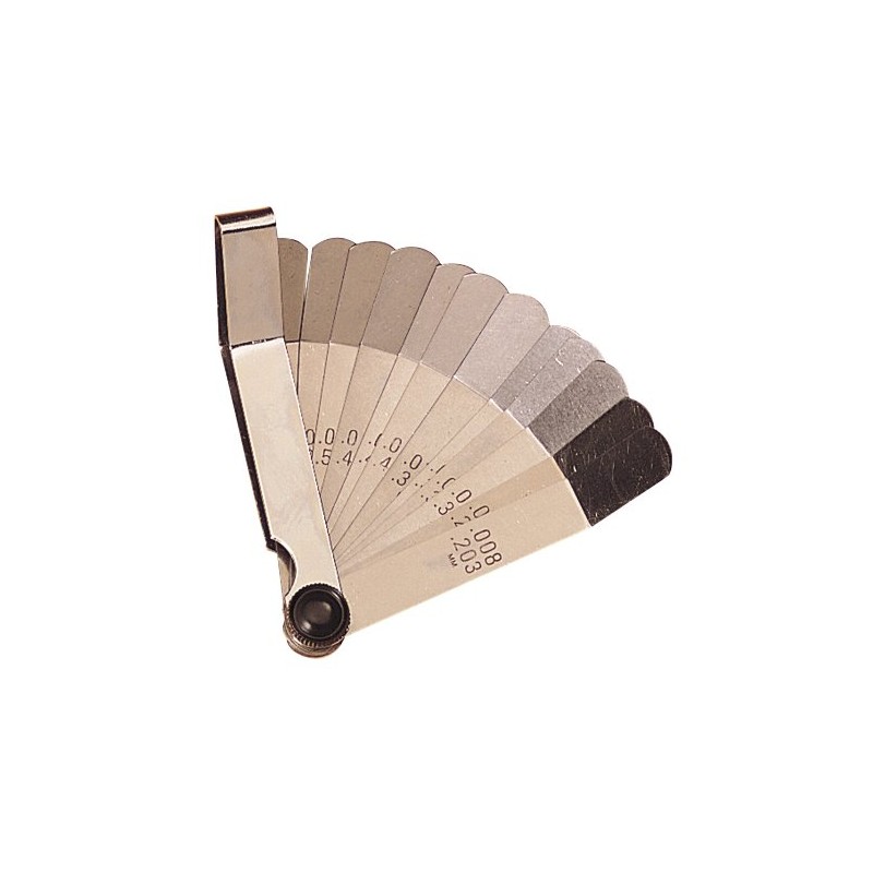 Draper 19577 12-Blade Metric and Imperial Angled Feeler Gauge