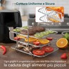 Wintem - Griglia Rettangolare per Friggitrice ad Aria a 3