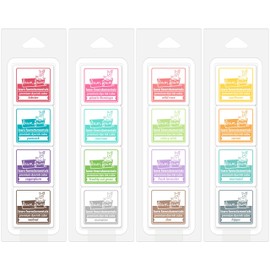 Lawn Fawn Mini Ink Cube Pack Bundle with Candy Store, Gazebo, Tea Party, Tropical Island (Set of 4 Items)