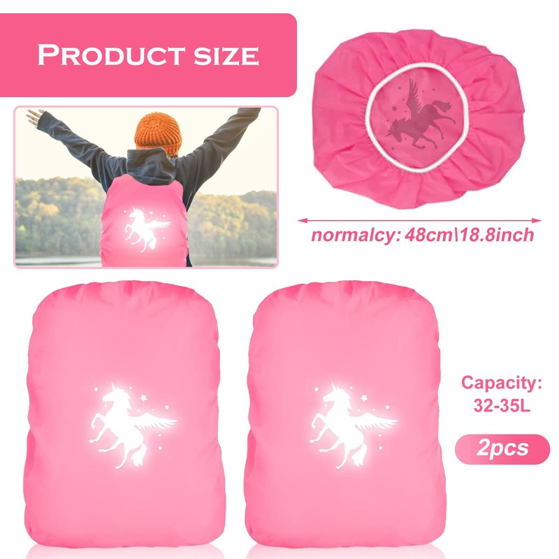 TECHEEL Rain Cover School Bag Children Waterproof Backpack Rain Cover