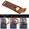 Leather Knife Sheath for Belt，Knife Holster，EDC Pocket Organizer Case Knife