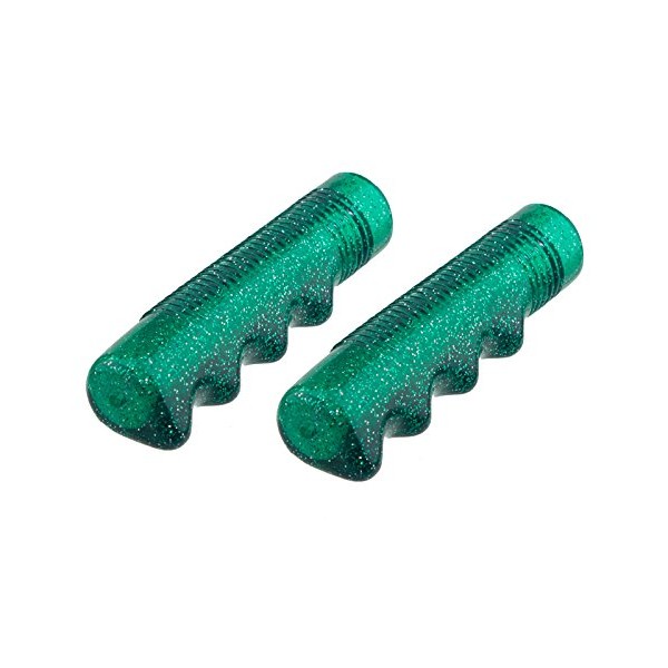 Lowrider Sparkle Flake Bicycle Grips, (Green)