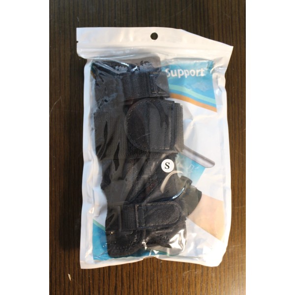 Unbranded New small adjustable black wrist brace support