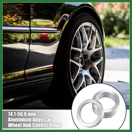Motoforti 4pcs OD 74.1mm to ID 56.6mm Aluminum Alloy Car Auto Hub Centric Rings Wheel Bore Center Spacer Long-Lasting