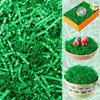 JOYIN 8oz Easter Grass, Pure Dark Green Recyclable Paper Grass,