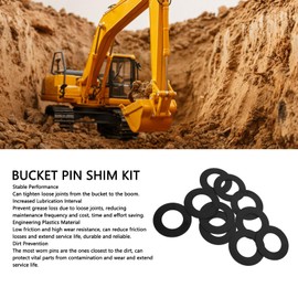 45mm Bucket Pin Spacer Kit Resistant Excavator Bucket Pin Spacer Kit Replacement Bobcat E50 337 341 435 X335 X337 X341
