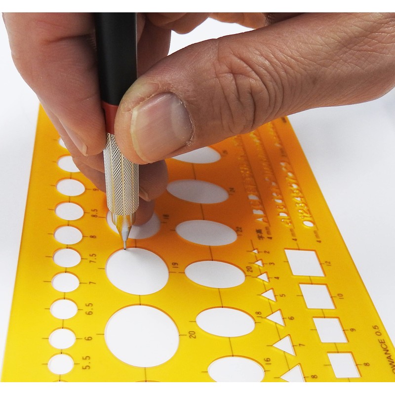 ウチダ テンプレート No.3 数字定規 1-843-1003