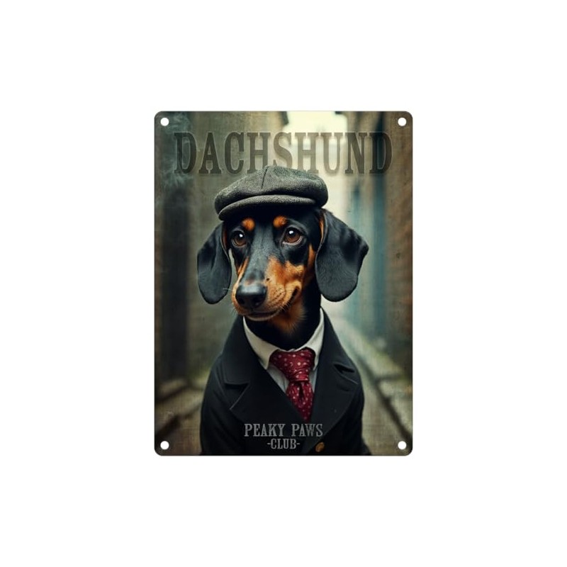 Small (150 x 200mm) Metal Sign - Peaky Paws Club
