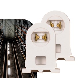 Satco Quickwire Terminals Accept Up to 18 Gauge Solid Or Tinned Leads Slide-On Shallow Base Rapid Start Strip 3/8"-1/2"; Part Number 80-1499(2 Pack)