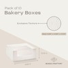 Boxes Craftory Pack of 10 Cake Boxes with Window (9.84"