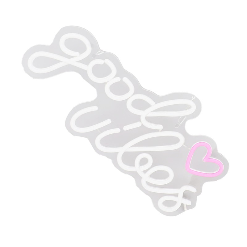 Neon Sign Good Vibes LED Light Acrylic USB Powered Wall