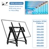 Duiliuu Low Height Mobile TV Stand, Low TV Stand with