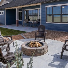 Iron Forge Tools Fire Pit Ring 36 Inch Outer/30 Inch Inner - Outdoor Heavy Duty Metal Round Smokeless Permanent Fire Ring Insert Liner (36x30x10)