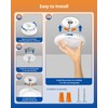 wowatt 2Pcs Motion Sensor Ceiling Light Wired, 3000K/4000K/6000K Selectable Motion