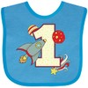 inktastic 1st Birthday Outer Space Theme Baby Bib Turquoise 2196a