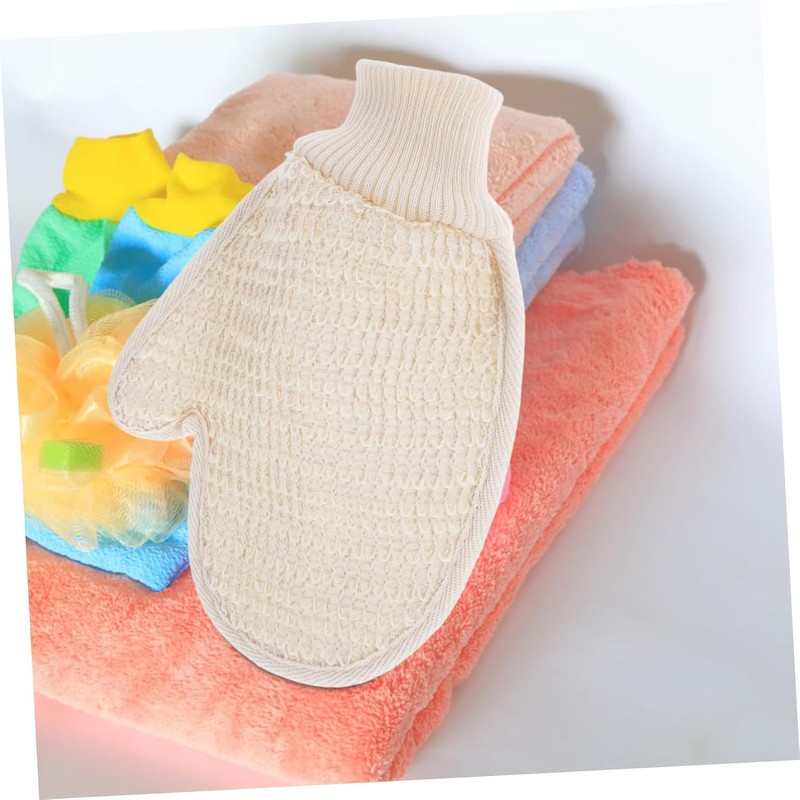 Guantes de Baño Exfoliantes de Doble Cara ERINGOGO Sisal Color