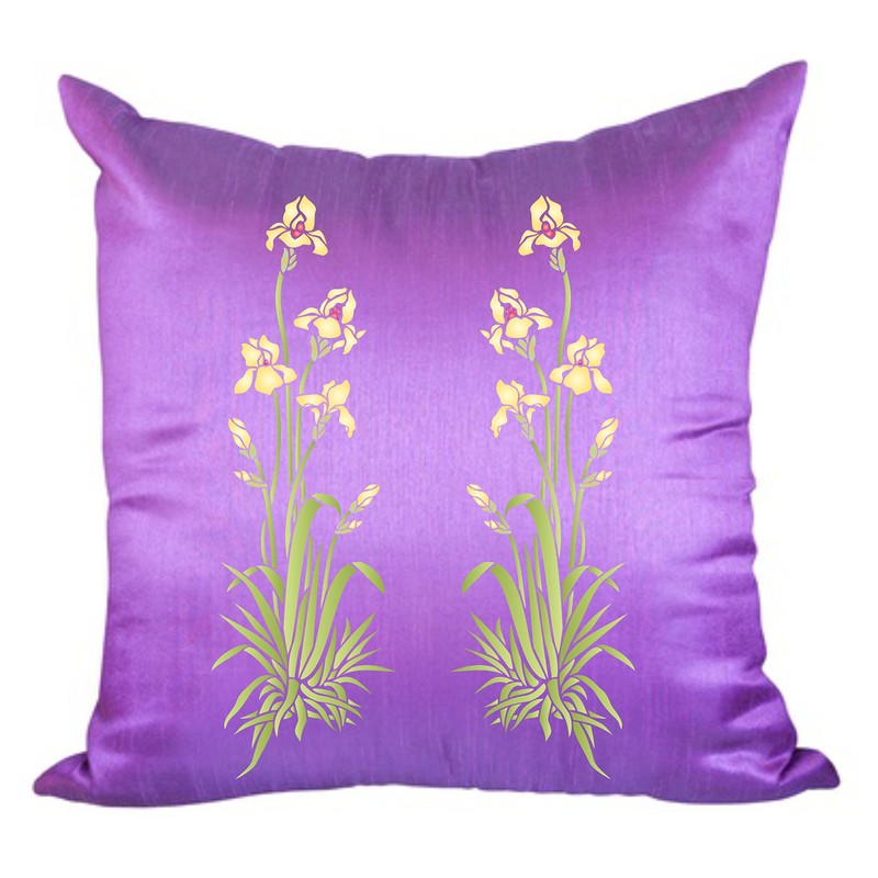 Iris Stencil - 16.5 x 52 cm - Reusable Flora