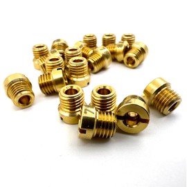 For Holley Carburetor 1/4-32 Gas Main JETS ASSORTMENT KIT The aperture size is:80 81 82 83 84 85 86 87 88 89,10 sets in total, 2 pcs per size,Thread size: 1/4"-32