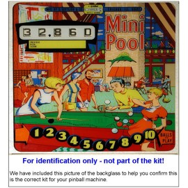 1969 Gottlieb Mini Pool Pinball Machine Tune-up Kit - Includes Rubber Ring Kit
