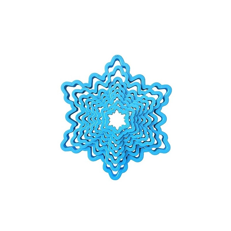 Decora 0255250 Set of 8 Ice Star Tree Cookie Cutters