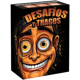 Desafíos y Tragos – Juego de Mesa para Adultos en Español | 200 Cartas de Retos y Tragos | Juego de Fiesta Divertido para Amigos, Parejas y Reuniones | Drinking Game Latino Perfect for Gifts