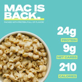 Kaizen High Protein White Cheddar Mac & Cheese - Low Carb, Keto Friendly, High Fiber, Gluten-Free, Plant-Based, Non-GMO - 6.4 Ounces (Pack of 3)