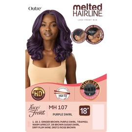 Outre Lace Front Wig - Melted Hairline - MH 107 (DR BROWN SUGAR SWIRL)