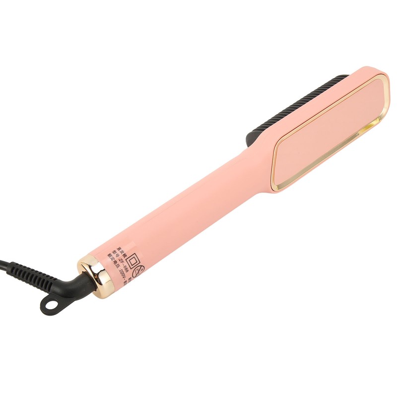 Hair Straightening Brush PTC Even Heating LCD Hair Straightener Brush