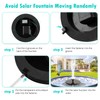 Mademax Solar Bird Bath Fountains Pump, Upgrade 1.4W Solar Fountain