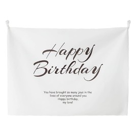VIEAURA Happy Birthday Decoration Background Wall Decor Simple Tapestry Home Decor