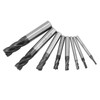 8pcs 2-12mm 4 Flutes Carbide End Mill Set Tungsten Steel