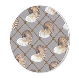 Nautilus Net, Joyride Home Decor, JoyRide Home Décor Wood Plaque, 17"x17" Artist Designed Home Décor, Express Your Style.