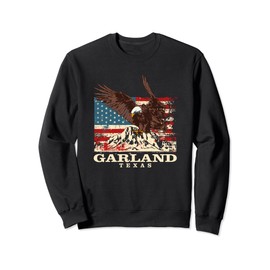 American Flag Eagle Garland Patriotic Texas Patriotism Sweatshirt